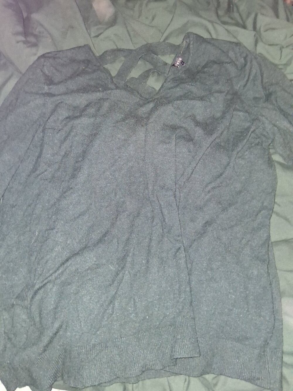 Plus size Sweater with crisis cross back